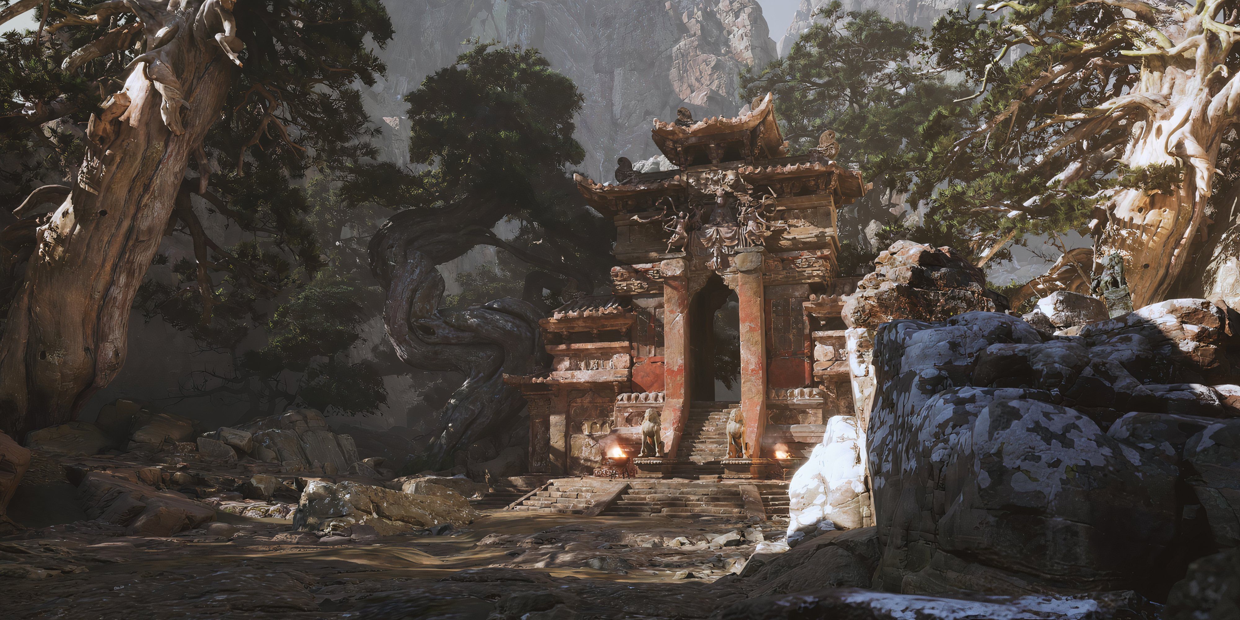 7 Linear Games That Feel Like an Open World An Ancient temple