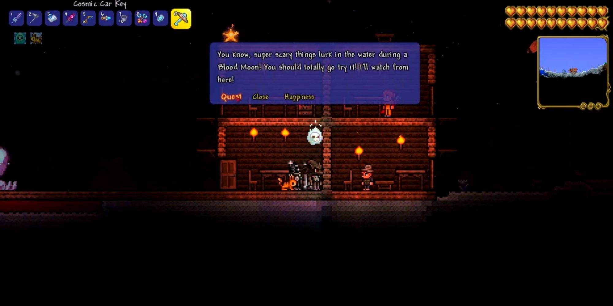 Terraria blood moon dialogue