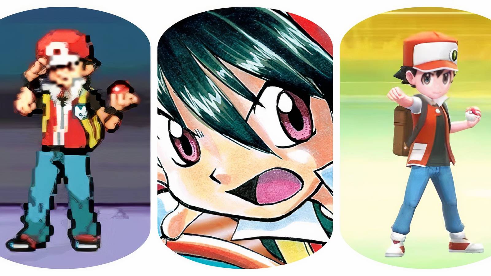 Red in various Pokemon games.