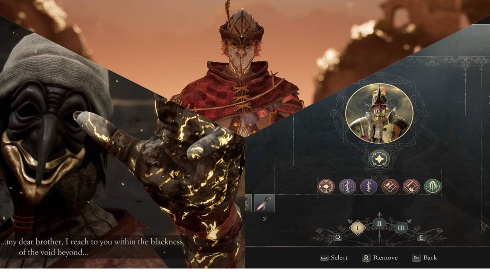 Enotria The Last Song Pulcinela, Maskless One, Guise of Spaventa