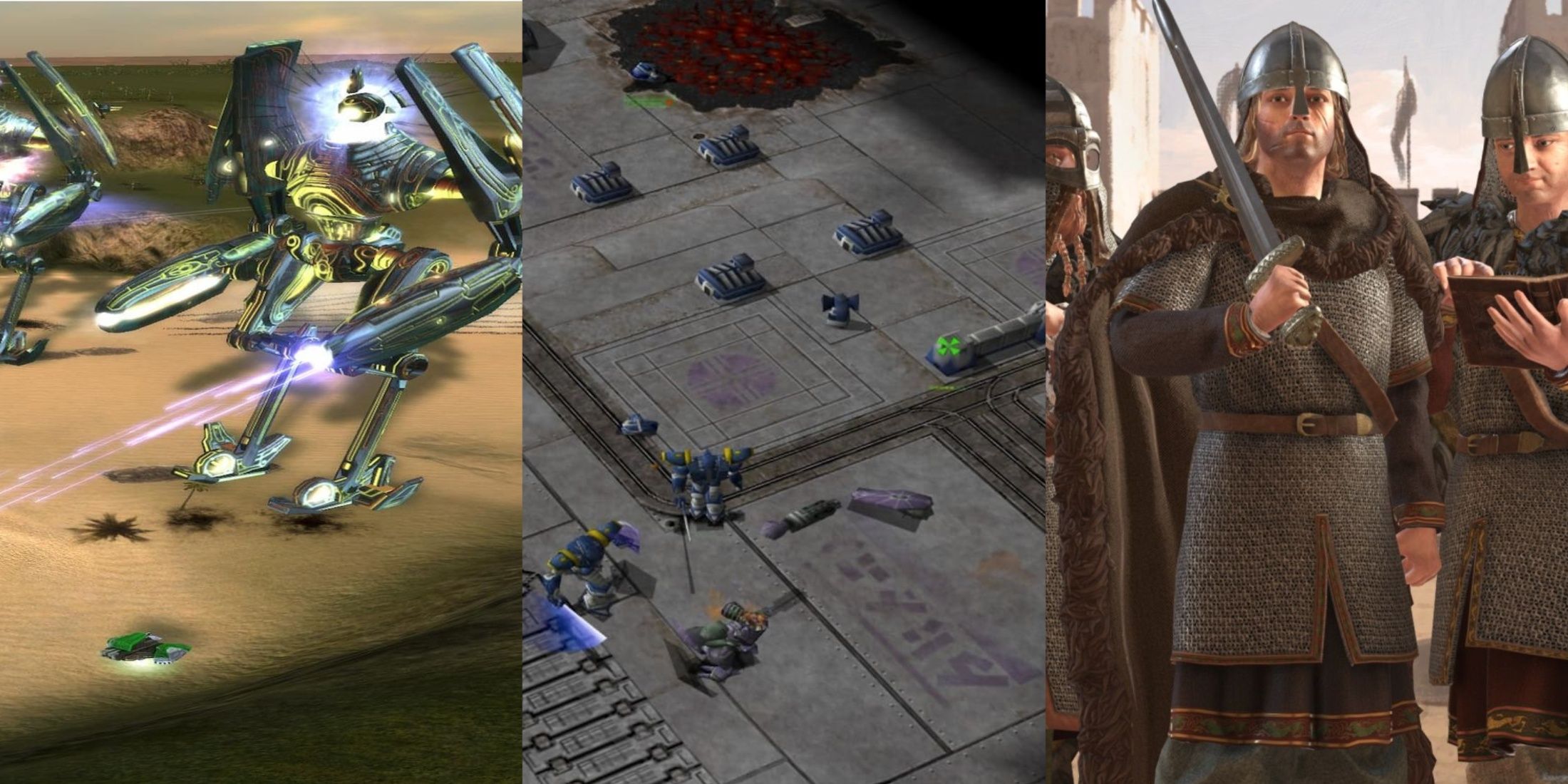 Supreme Commander, Metal Fatigue, Crusader Kings 3  collage