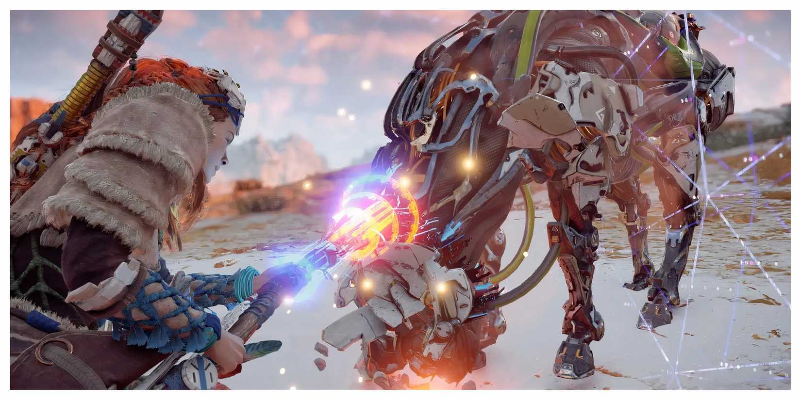 Aloy taking control of mech animal