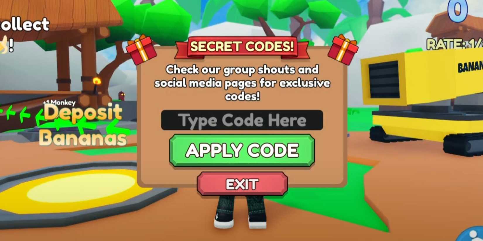 Roblox: Monkey Tycoon Codes