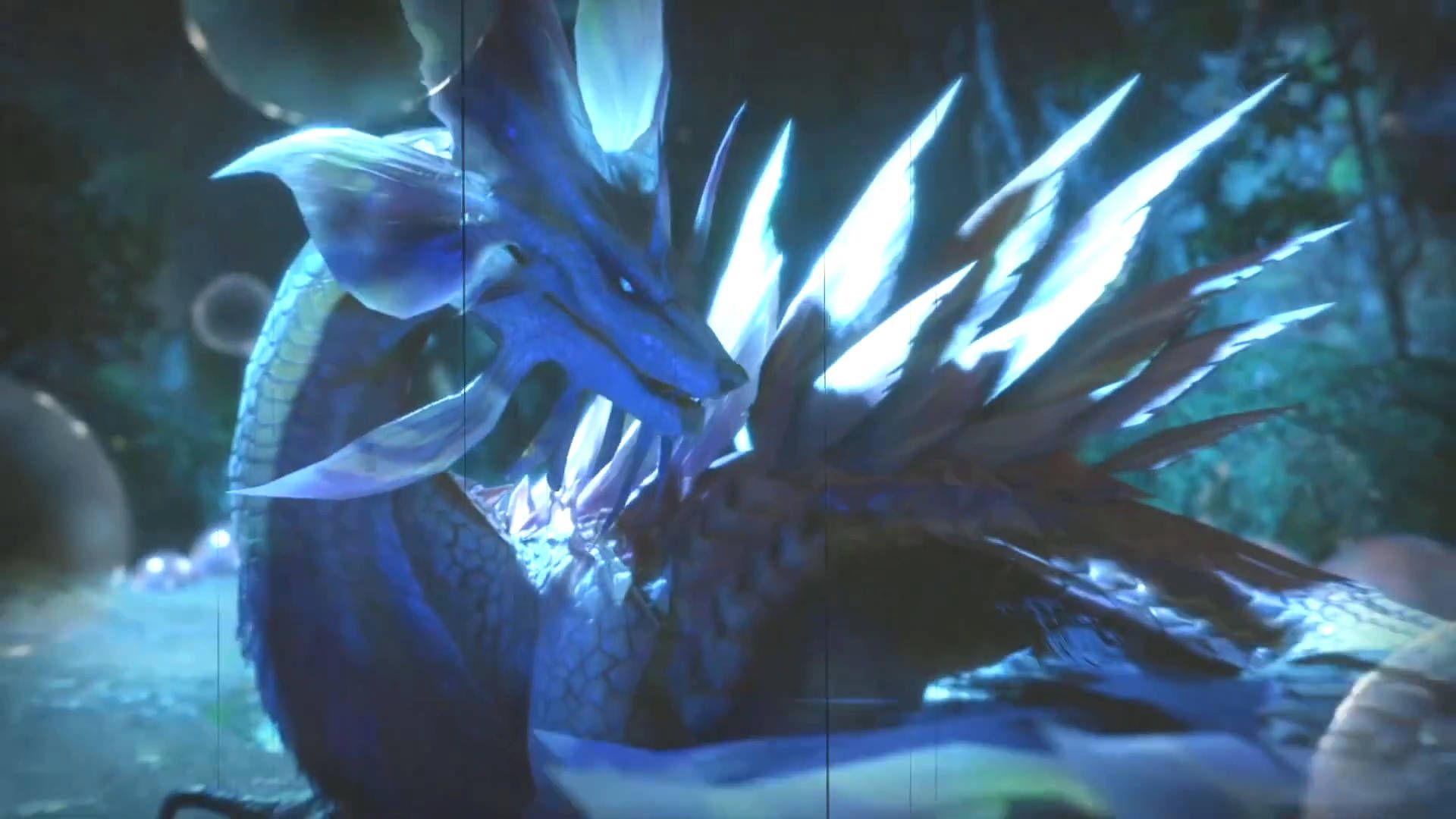 Monster Hunter Now Season 3 Story Quests: A Mizutsune is looking at its own body.