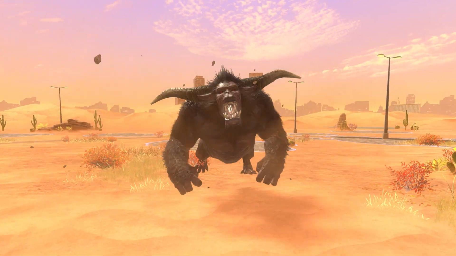 Monster Hunter Now Season 3 Story Quests: A Rajang is charging through the desert.