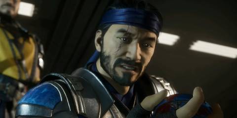 Kuai Liang as Sub-Zero mourning his clan in Mortal Kombat 11