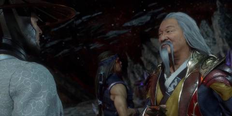 Shang Tsung arriving to the heroes' aid in Mortal Kombat 11