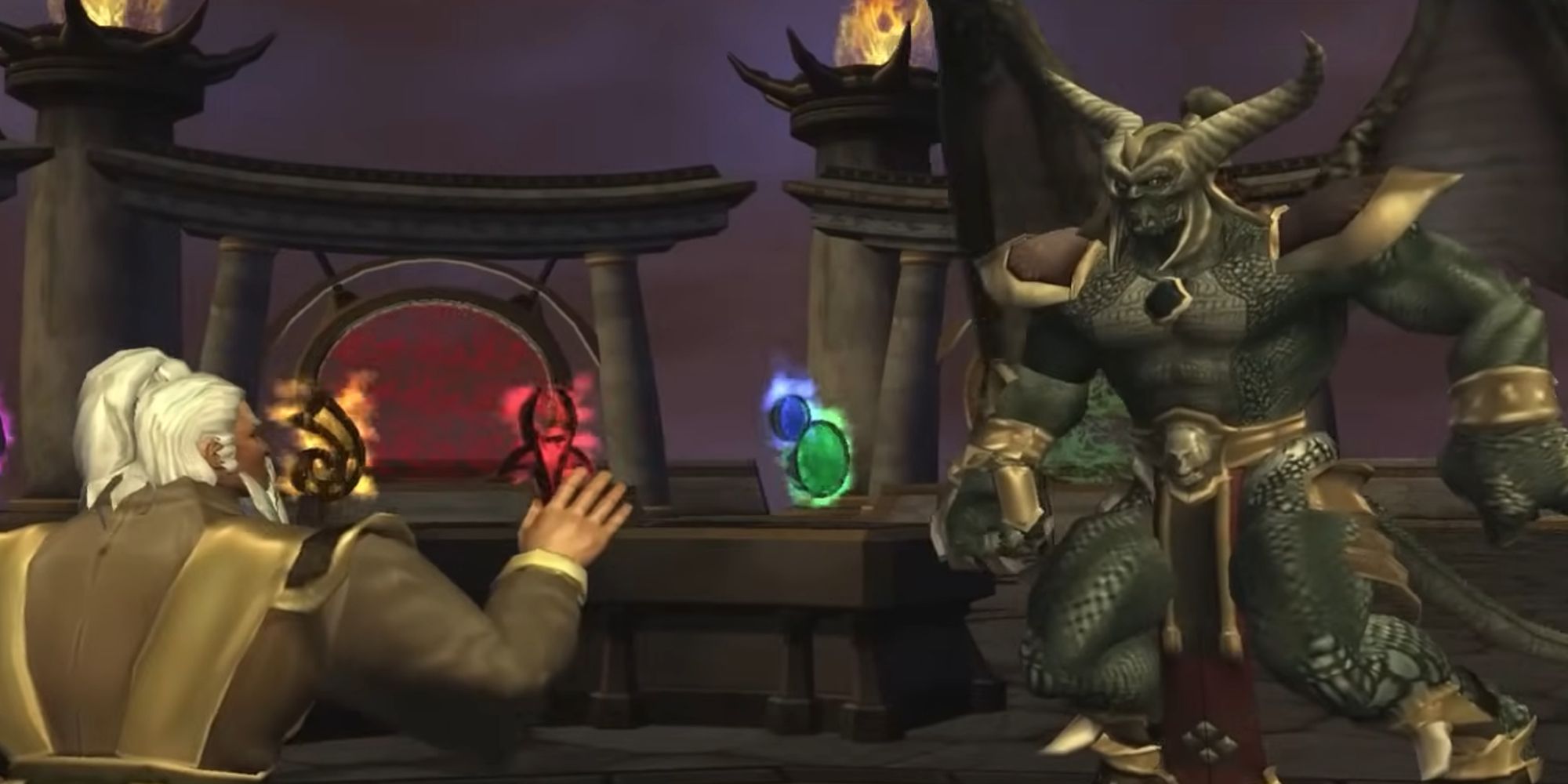 Shujinko and Onaga in Mortal Kombat: Deception