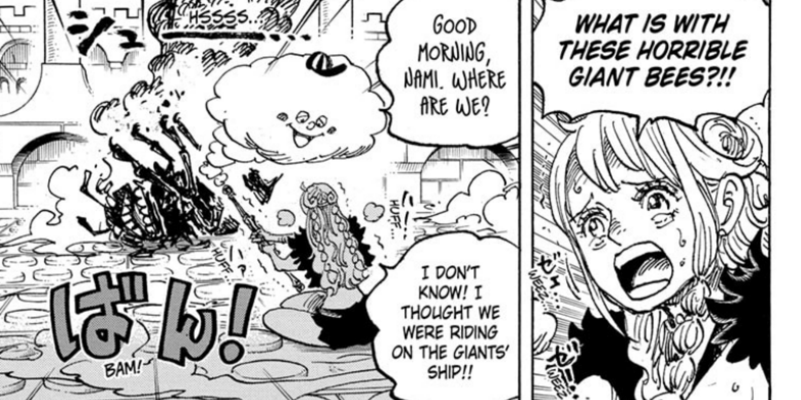 nami and zeus elbaf one piece 1127