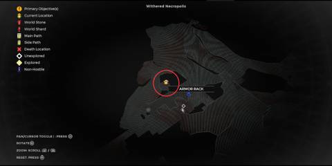 Nanoplated Armor Set map location in Remnant 2 The Dark Horizon DLC