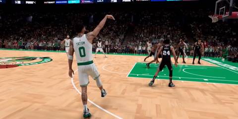NBA 2K25 Tatum shot