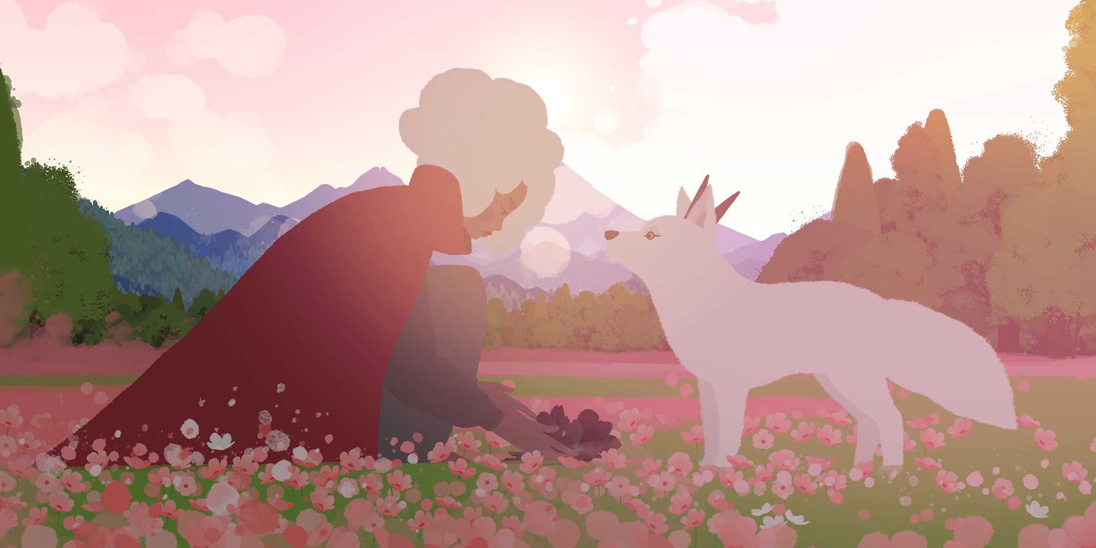 Tangkapan layar game indie Neva