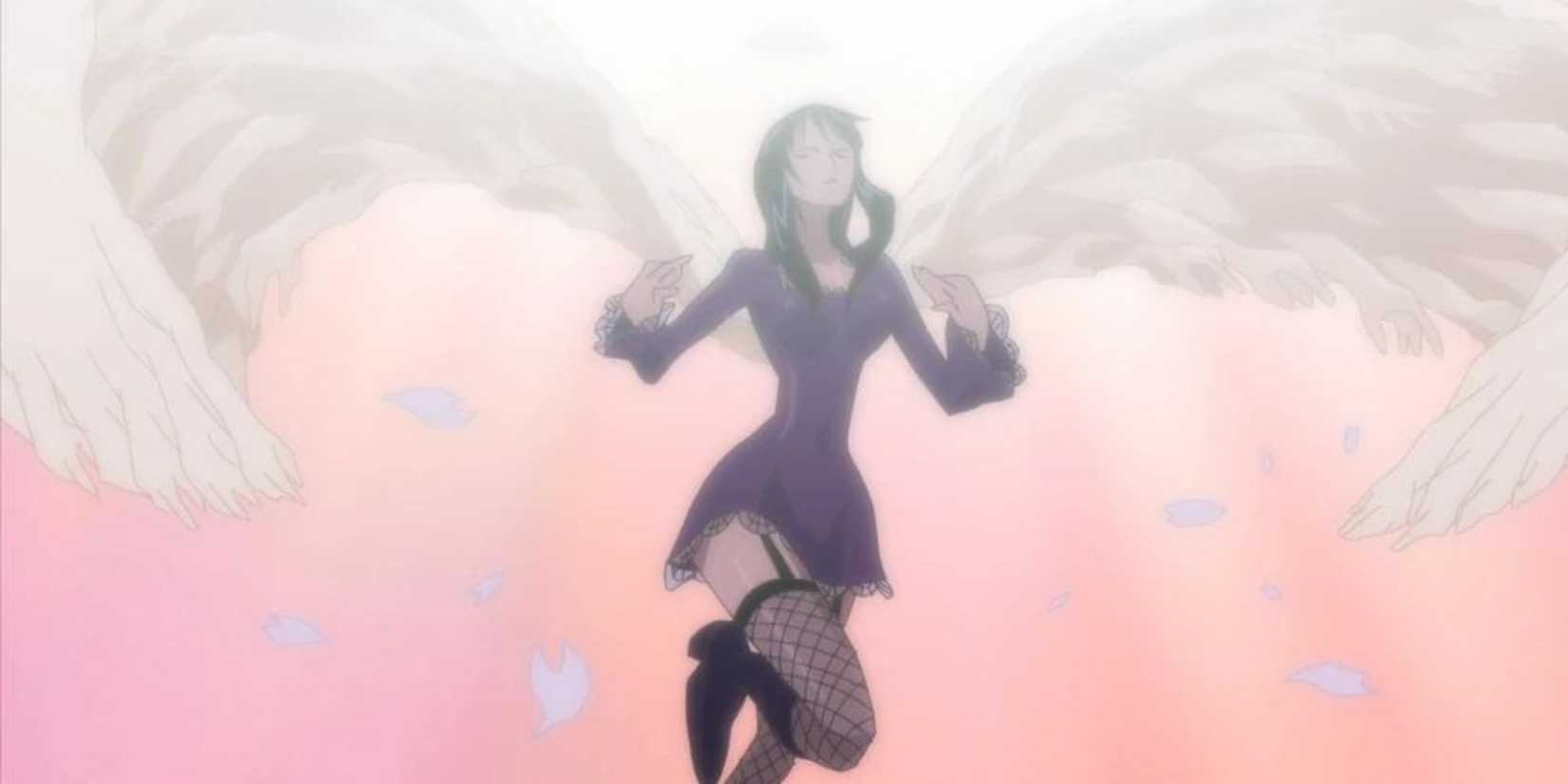 Nico Robin uses Cien Fleur Wings in order to save Franky.
