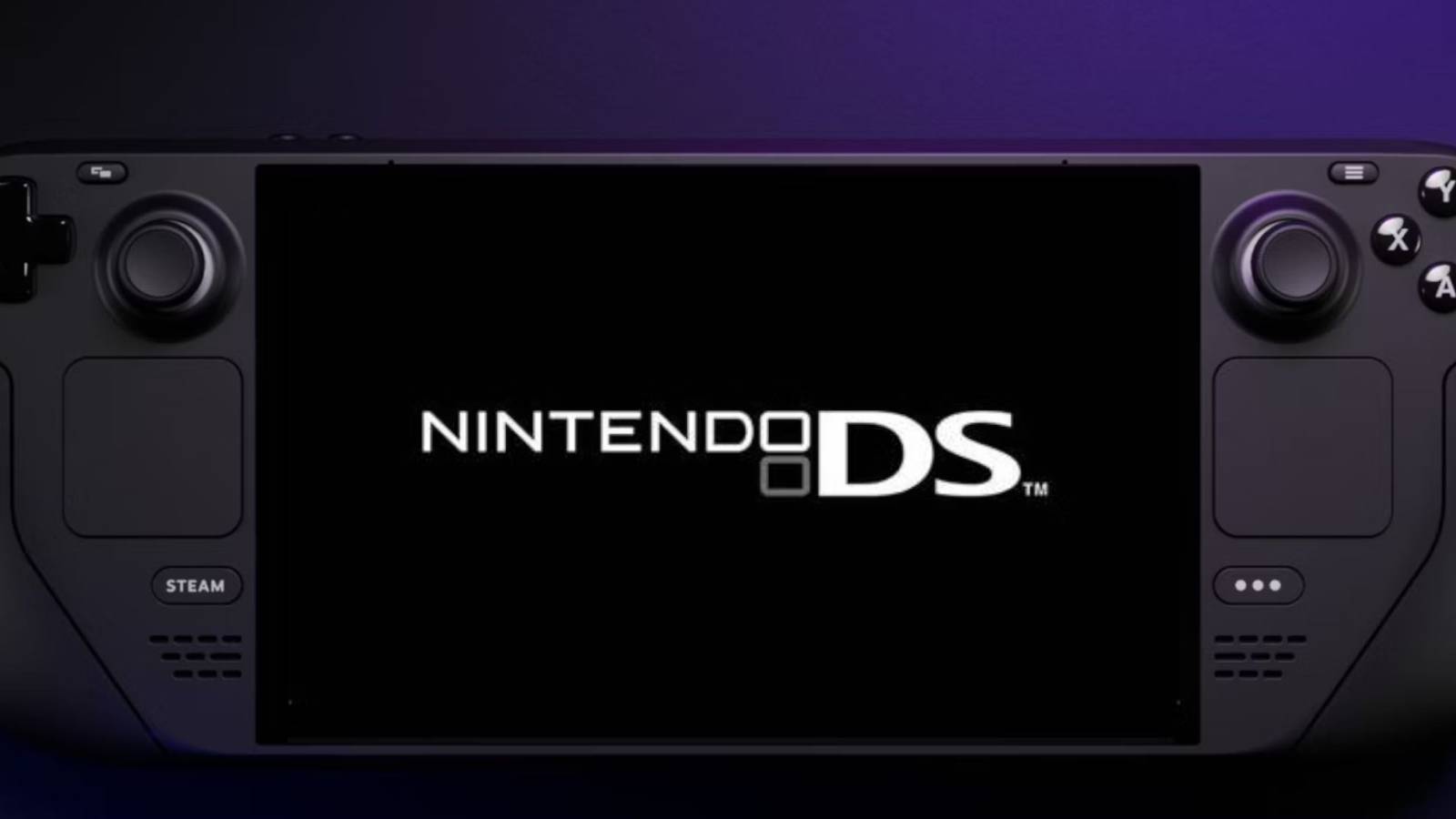 Nintendo DS logo on the Steam Deck 2200x1100