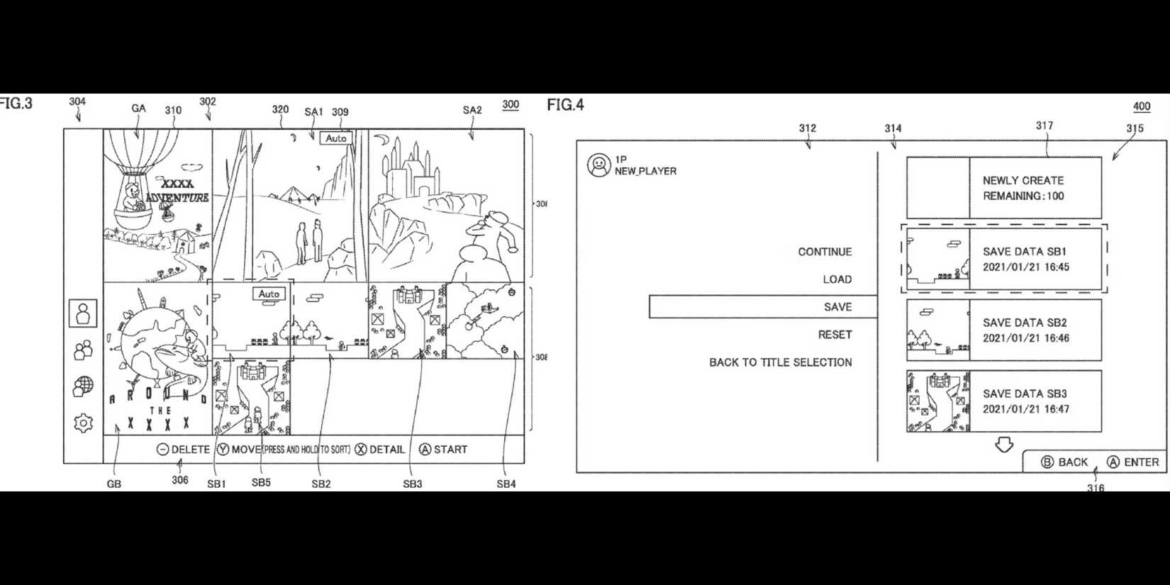 Nintendo Switch 2 UI Patent