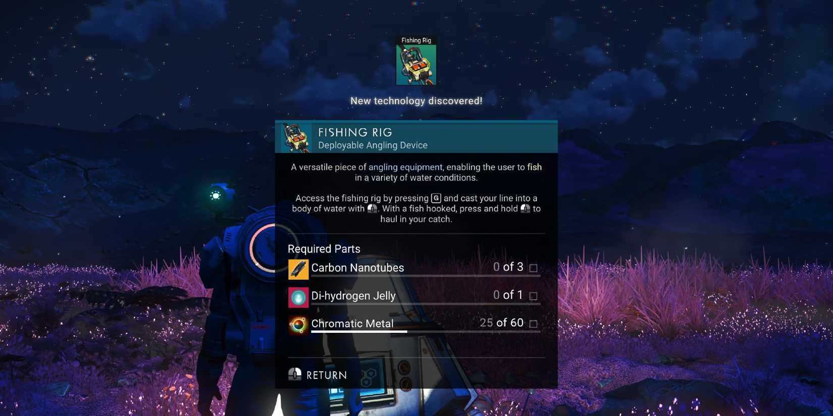 No Man's Sky Fishing Rig