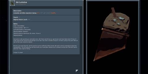 Old Guillotine, best green items in risk of rain 2