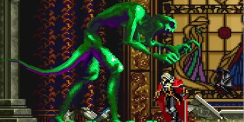 Alucard battle the Olrox in Castlevania: Symphony of the Night