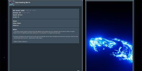 Overloading Worm Boss Logbook Entry in Risk of Rain 2