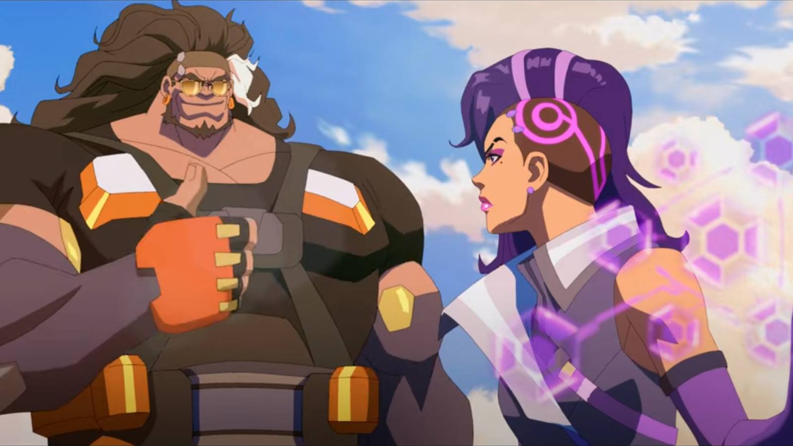 mauga and sombra from overwatch 2 a great day animated short