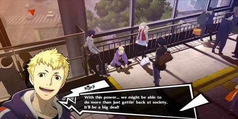 the party discussing their next move in persona 5 royal