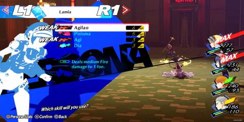 Aigis Using Agilao From Lamia