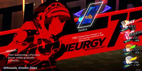 Aigis Using Justice In Battle