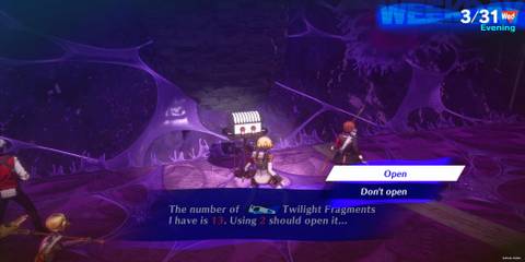 Aigis Using Twilight Fragments To Open A Sealed Chest