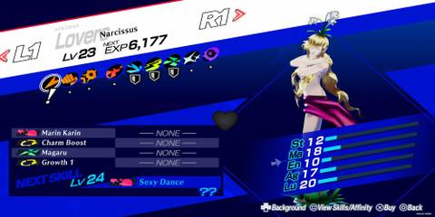 Narcissus In The Summon Menu 