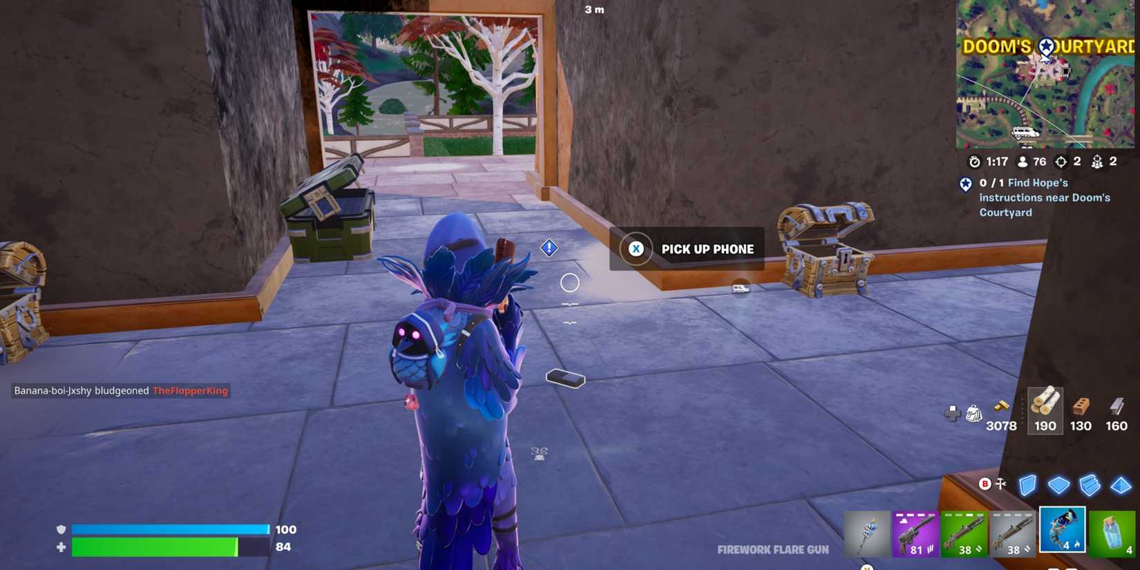phone doom's courtyard fortnite