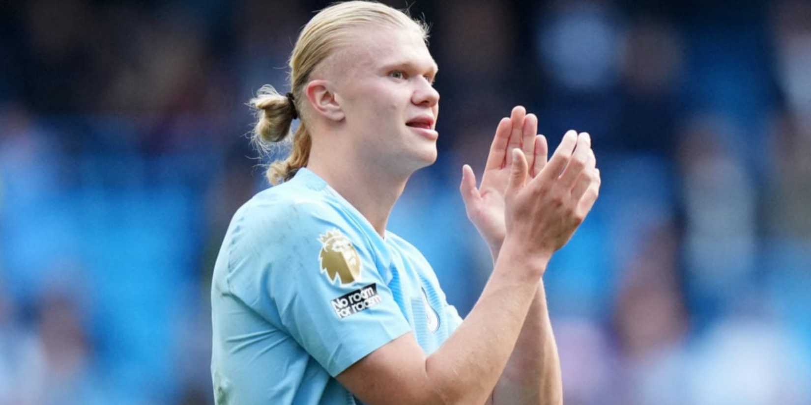 Erling Haaland clapping his hands
