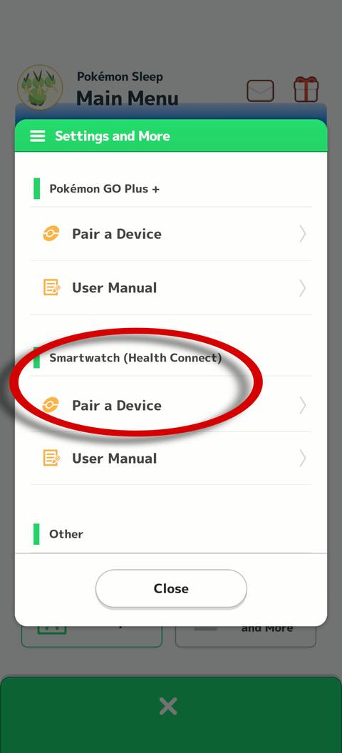 Pokemon sleep how to link smartwatch