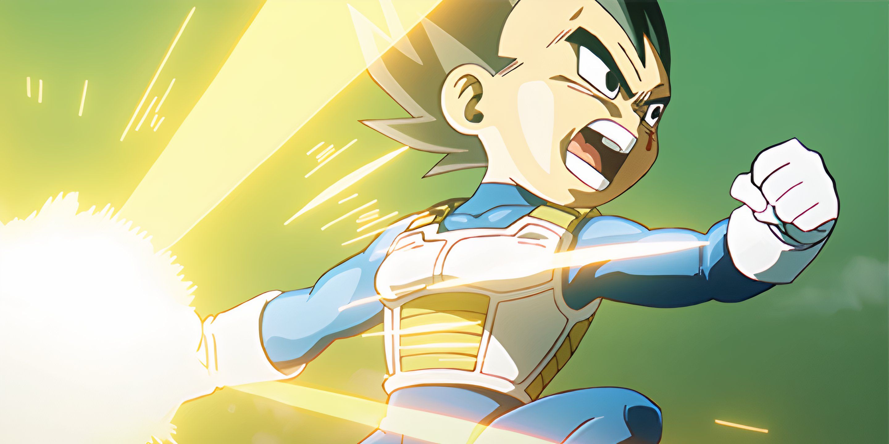 Vegeta using an attack