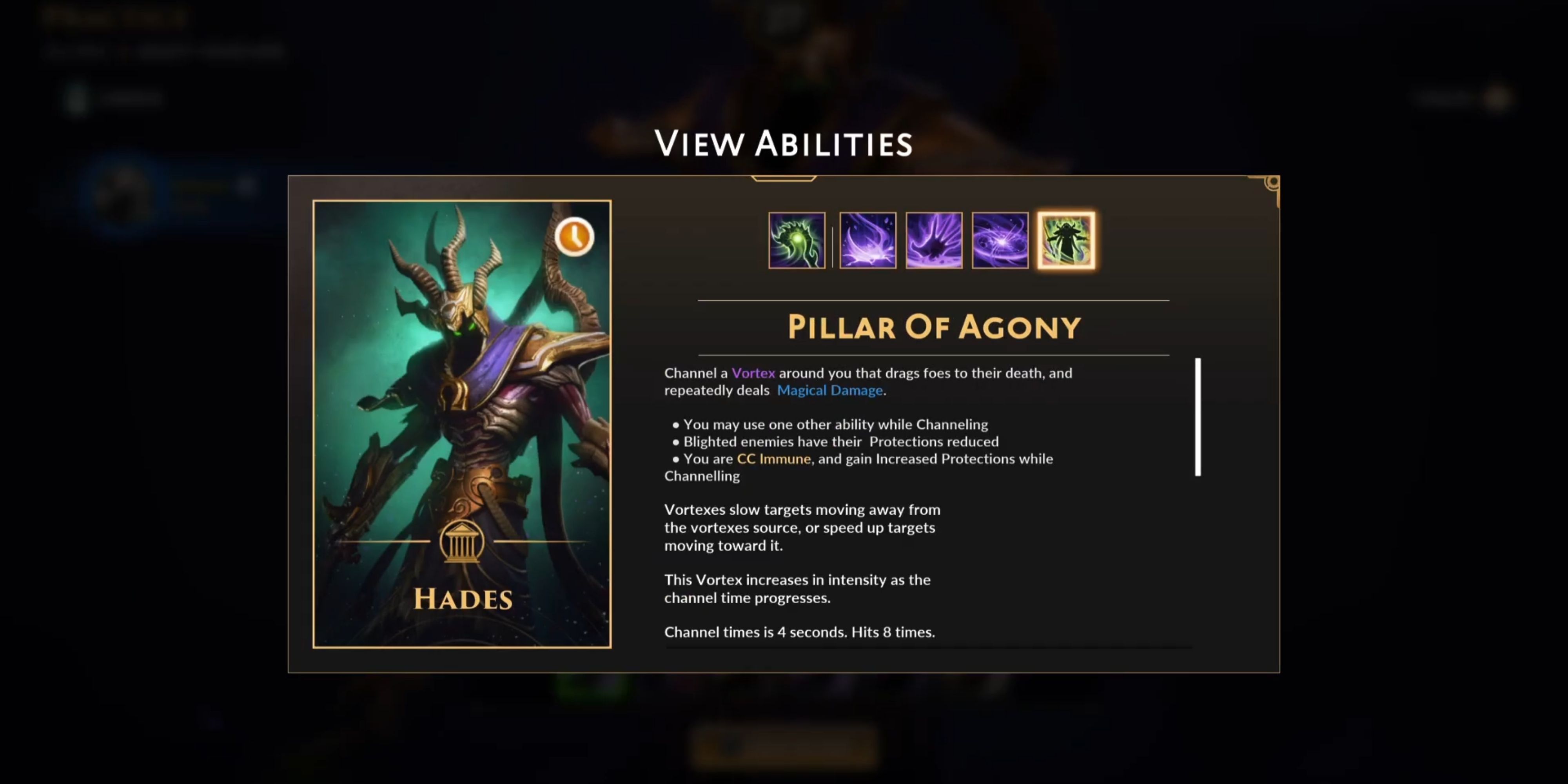 Pillar of agony Smite 2 Hades