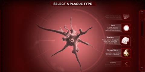 choosing a virus type in Plague Inc.