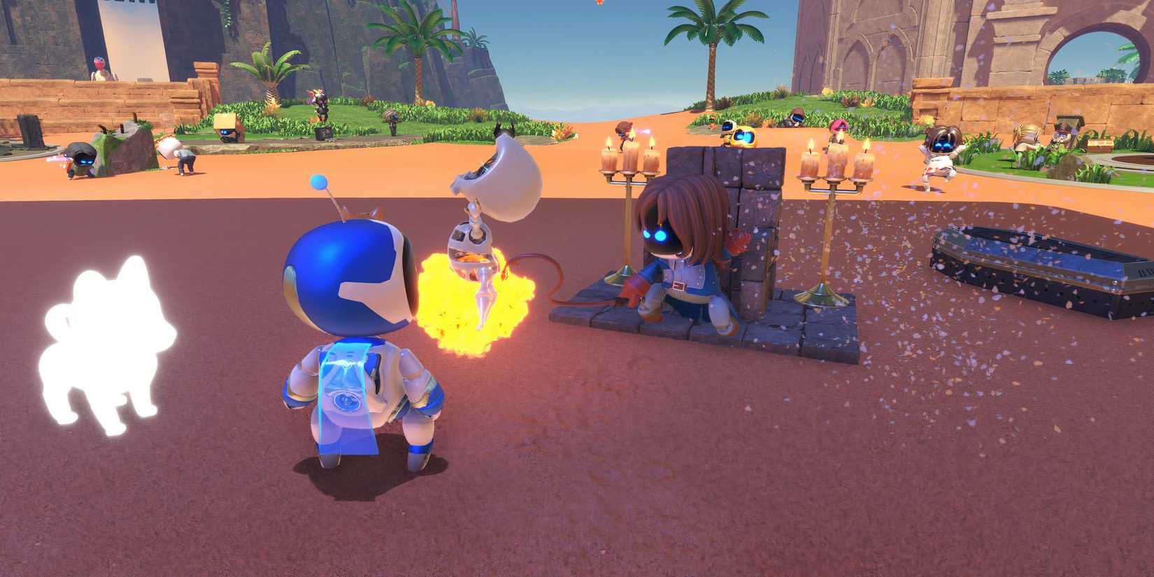 Playing with Richter Belmont in Astro Bot