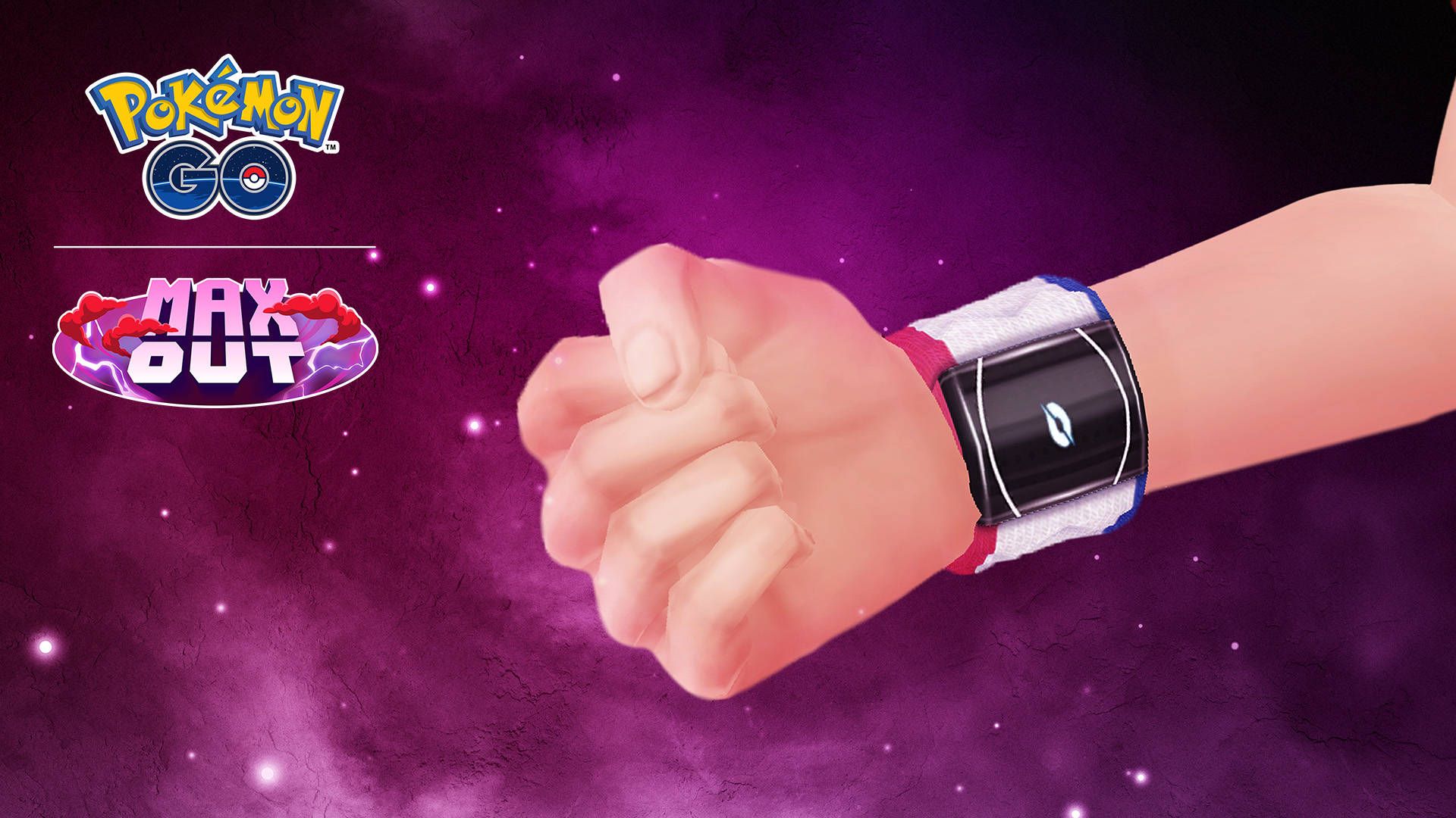 Pokemon Go To The Max: A wrist with a Dynamax band.