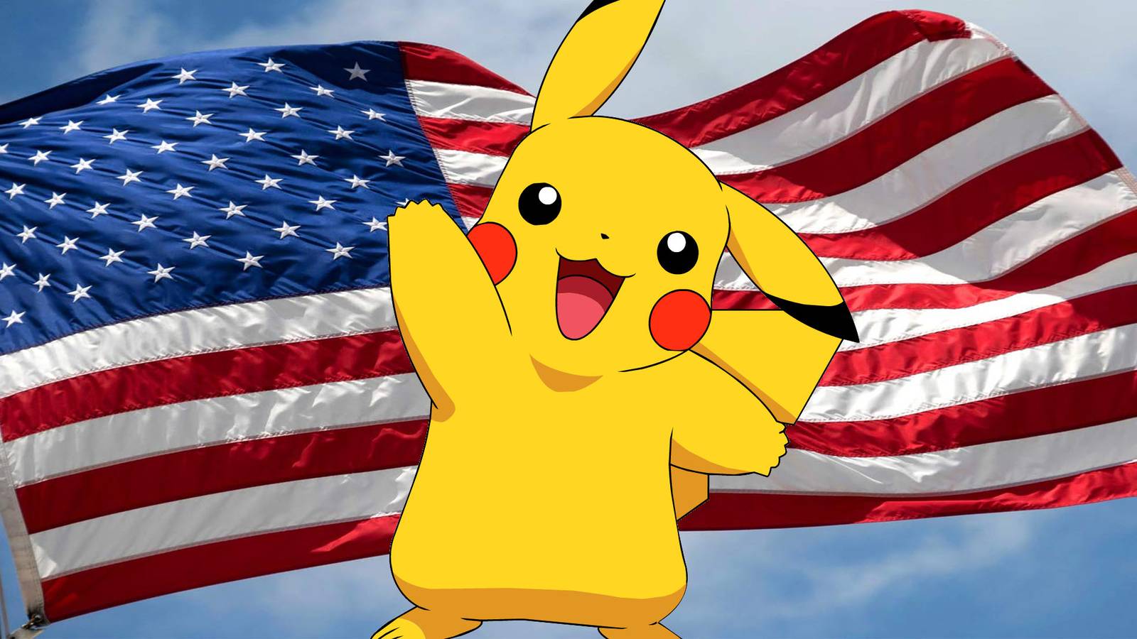 Pokemon Pikachu US Flag