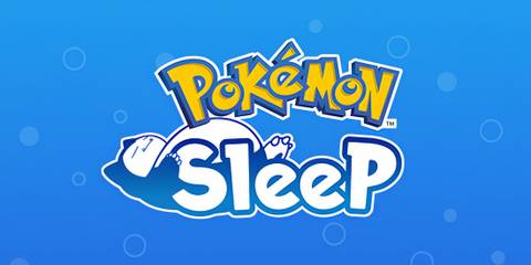 pokemon sleep logo with snorlax snoozing