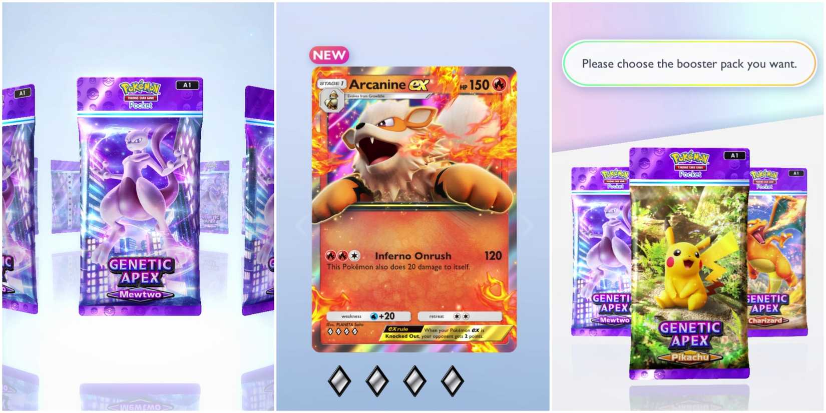 pokemon tcg pocket boosters arcanine