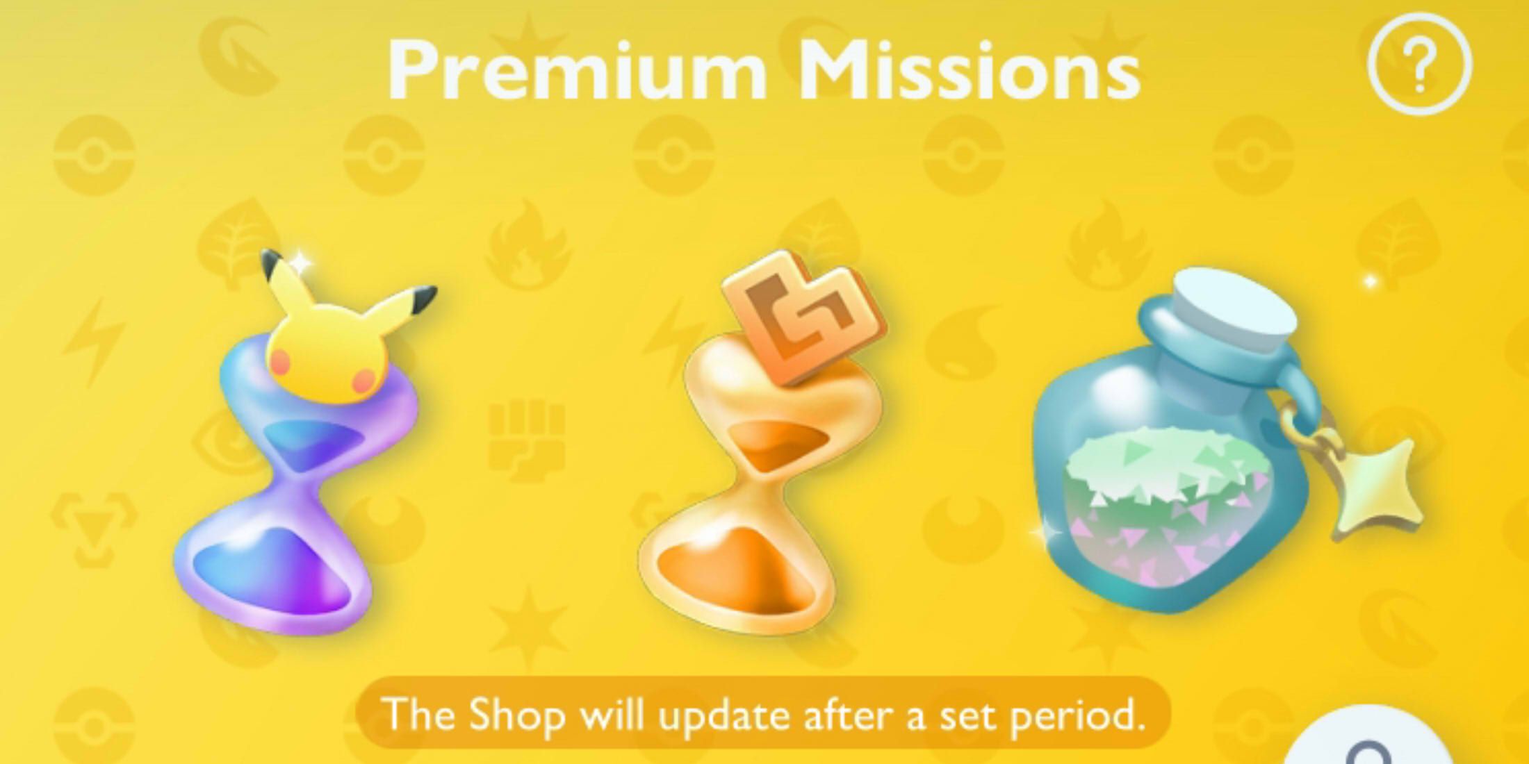 pokemon tcgp prem missions