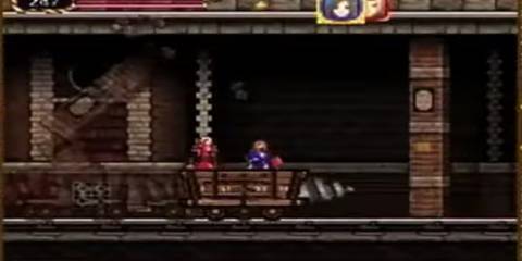 jonathan and charlotte in a mine cart