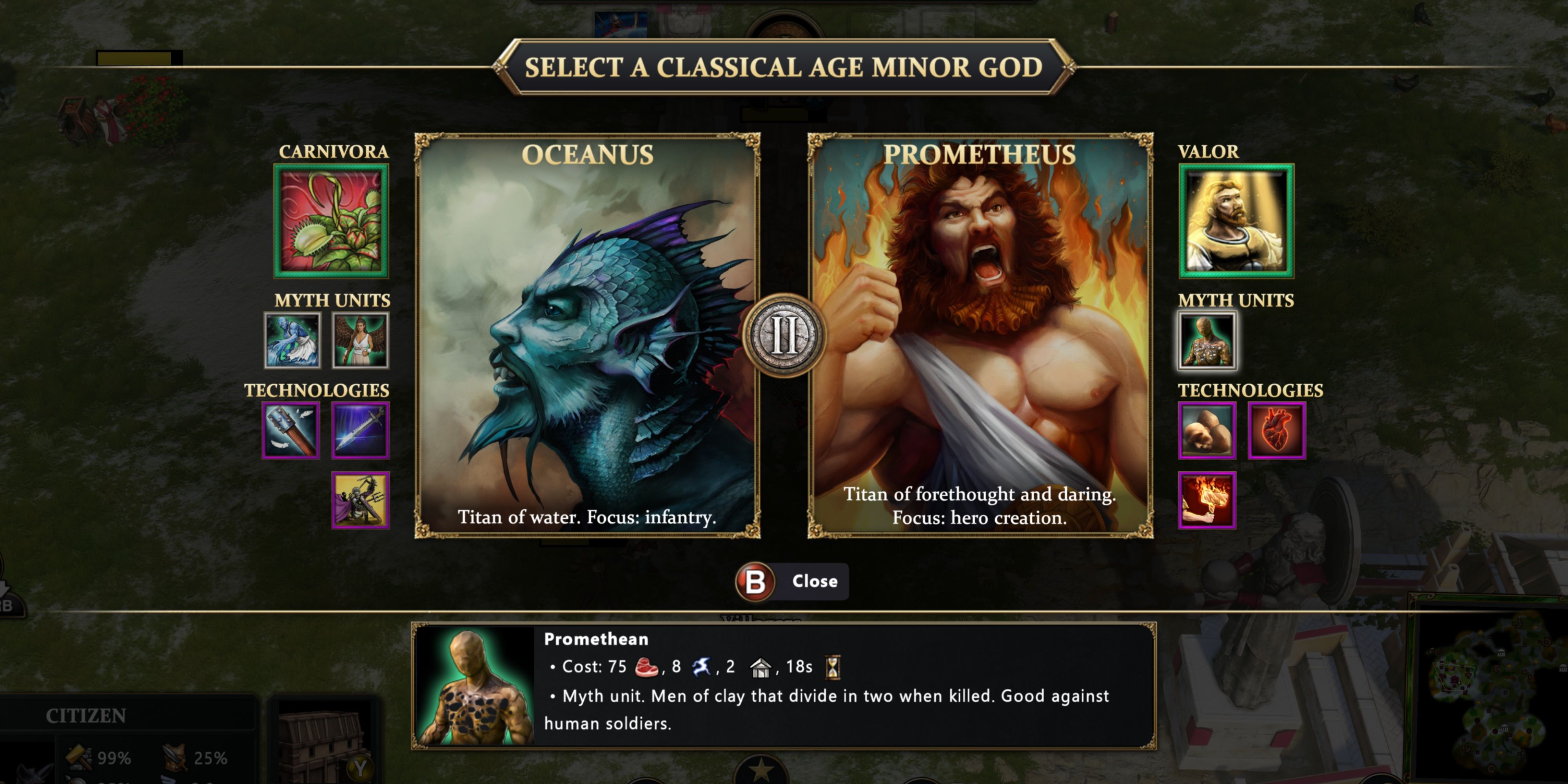 How Promethean Units Work in Age of Mythology: Retold