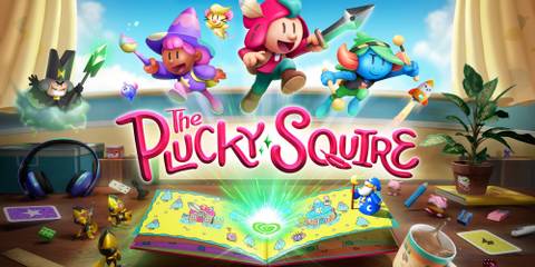 Promo art featuring characters in The Plucky Squire