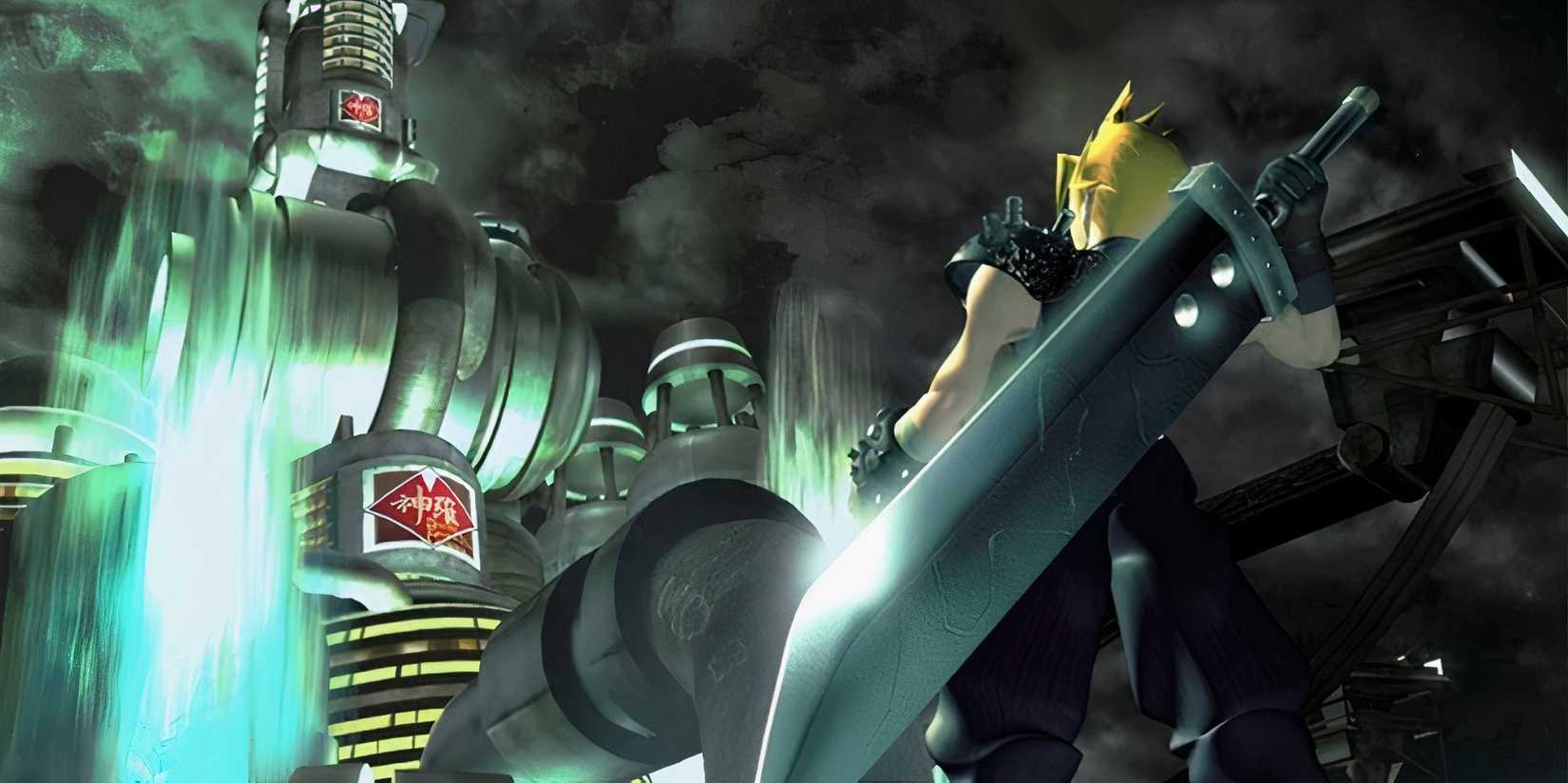 Promo art featuring Cloud in Final Fantasy 7