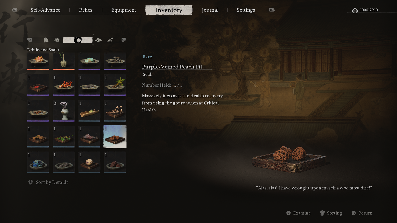 Best Soaks for Healing in Black Myth: Wukong - Purple-Veined Peach Pit