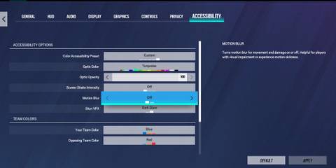 Rainbow Six Siege - Disable Motion Blur