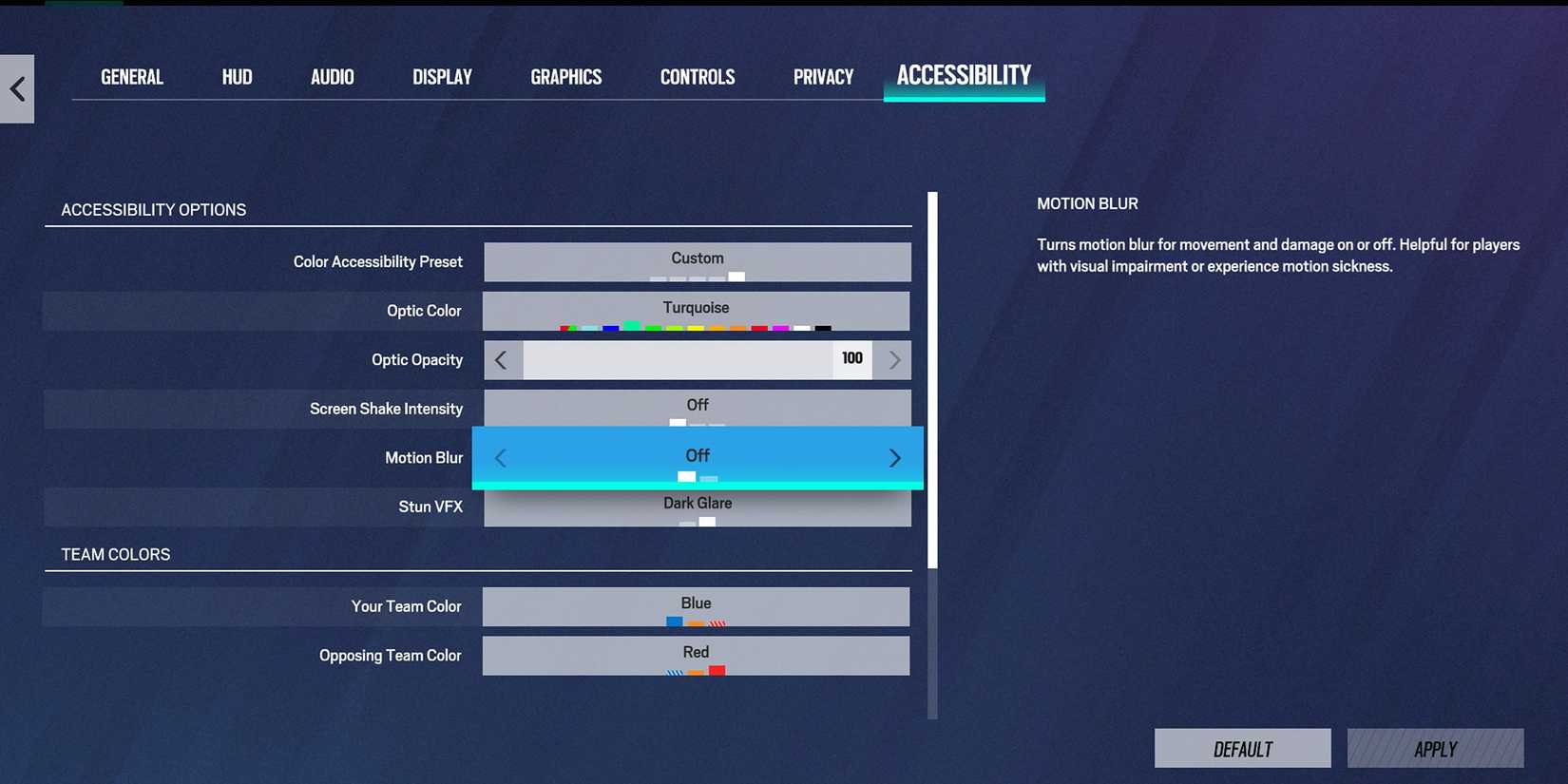 Rainbow Six Siege - Disable Motion Blur