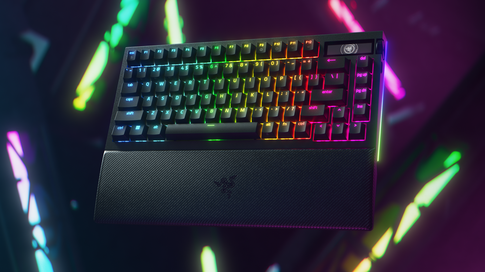 The New Razer BlackWidow V4 Pro 75% Keyboard Adds an OLED Display