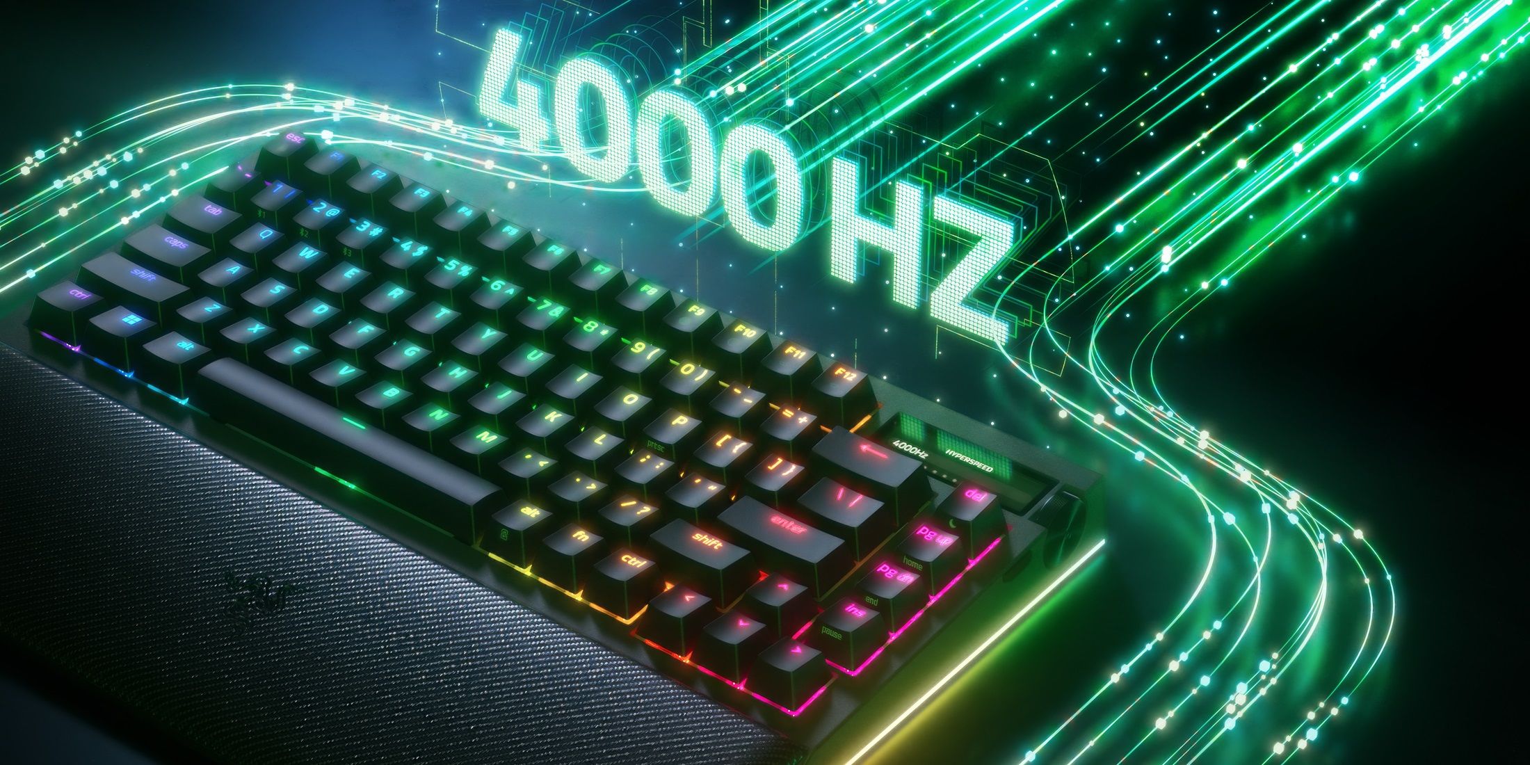 В новую клавиатуру Razer BlackWidow V4 Pro 75% добавлен OLED-дисплей